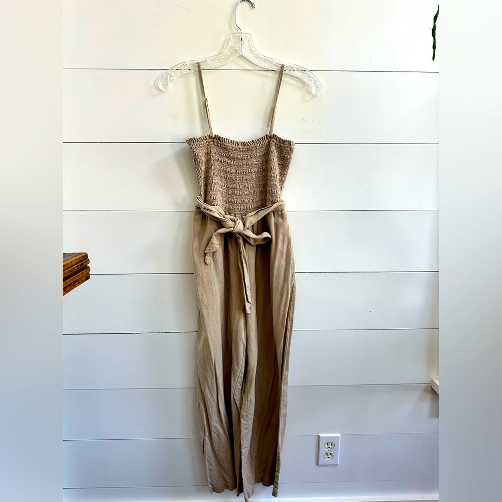 House of Harlow 1960 Tan Jumpsuit